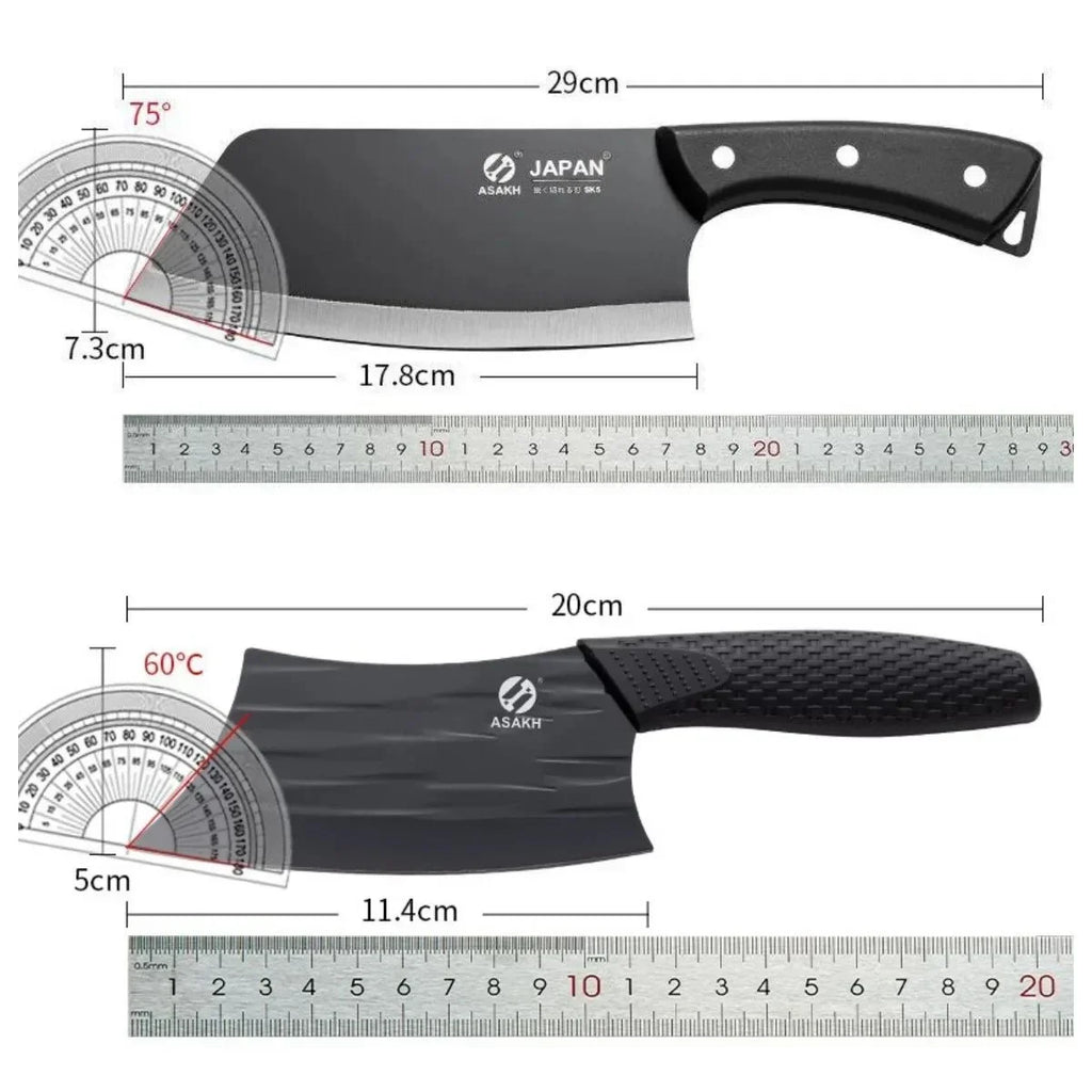 Stainless Steel Chinese Chef's Cleaver – Forged Kitchen Knife