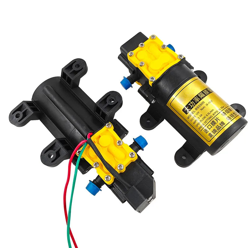 12V 8L Self-Priming Diaphragm Pump – High Pressure Sprayer