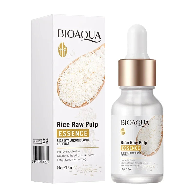 BIOAQUA Rice & Hyaluronic Acid Face Serum | Brightening Moisturizer