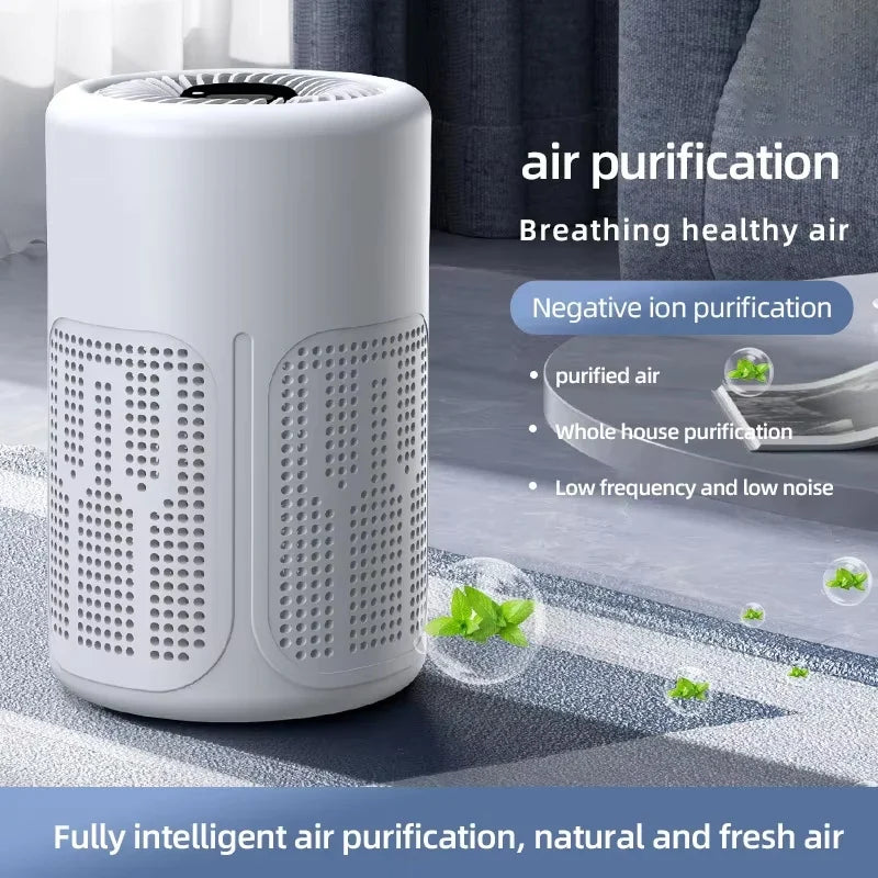 Mini Desktop HEPA Air Purifier | Negative Ion & Carbon Filter