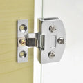 Zinc Alloy Glass Cabinet Hinge Silver | K845 K846 Replacement
