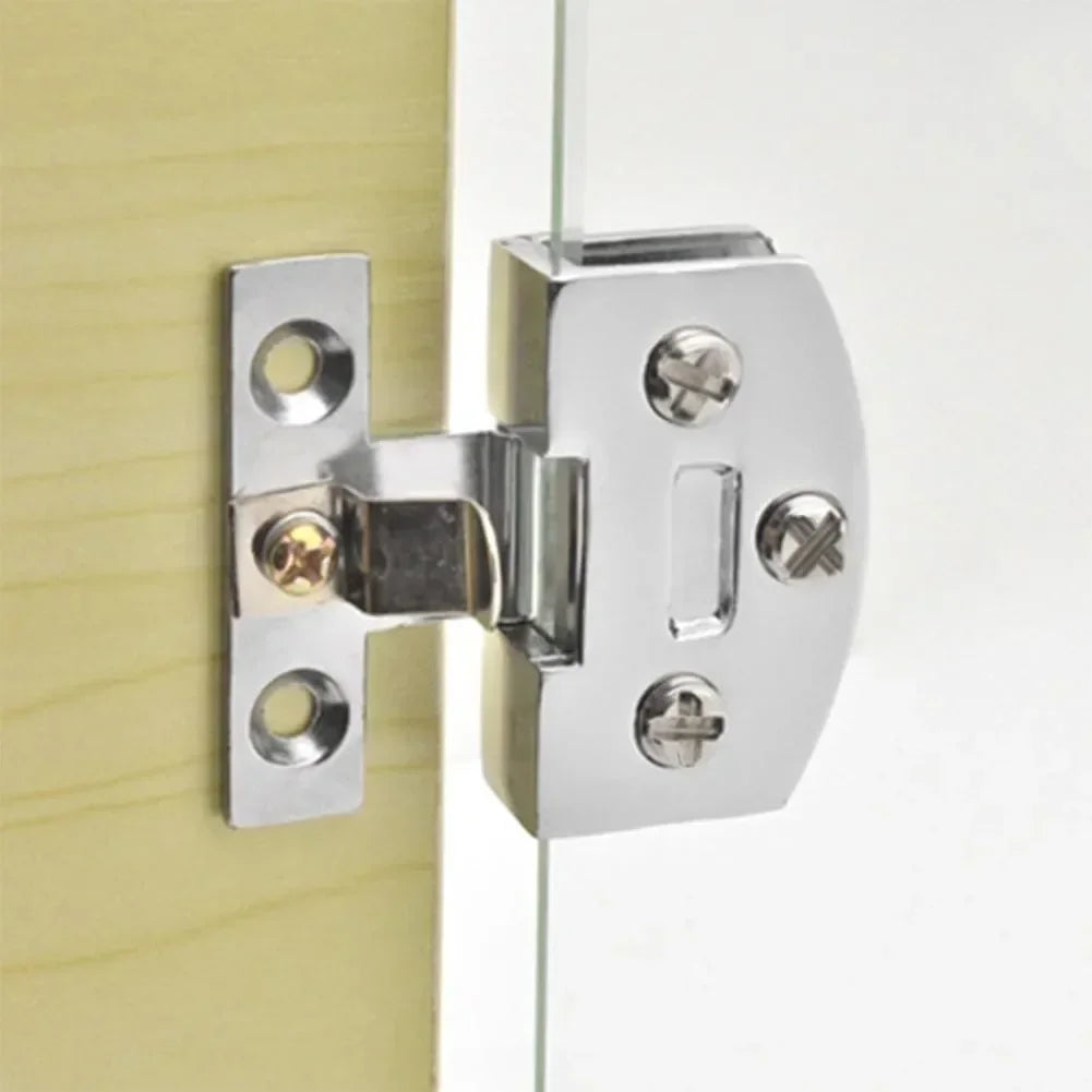 Zinc Alloy Glass Cabinet Hinge Silver | K845 K846 Replacement