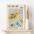 Retro Japanese & Korean Food Poster – Waterproof PVC Wall Art
