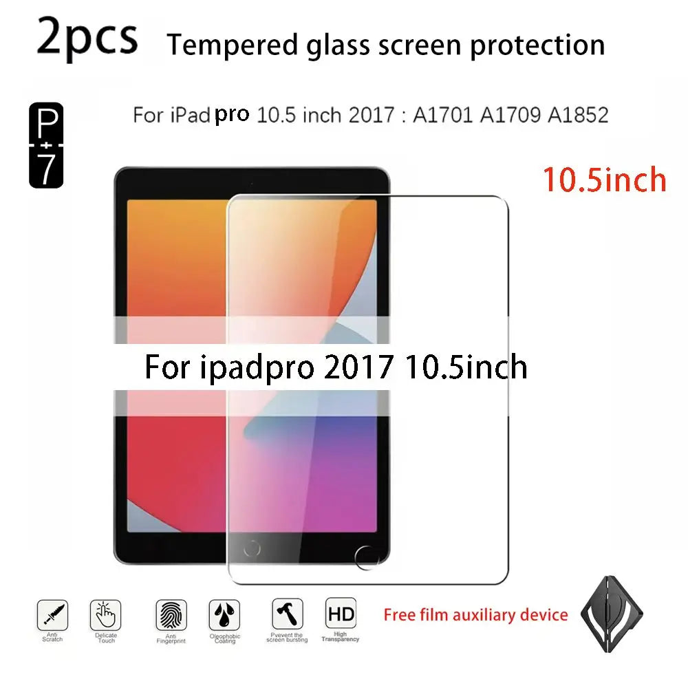 2-Pack Tempered Glass Screen Protector for iPad Pro 13 & 11