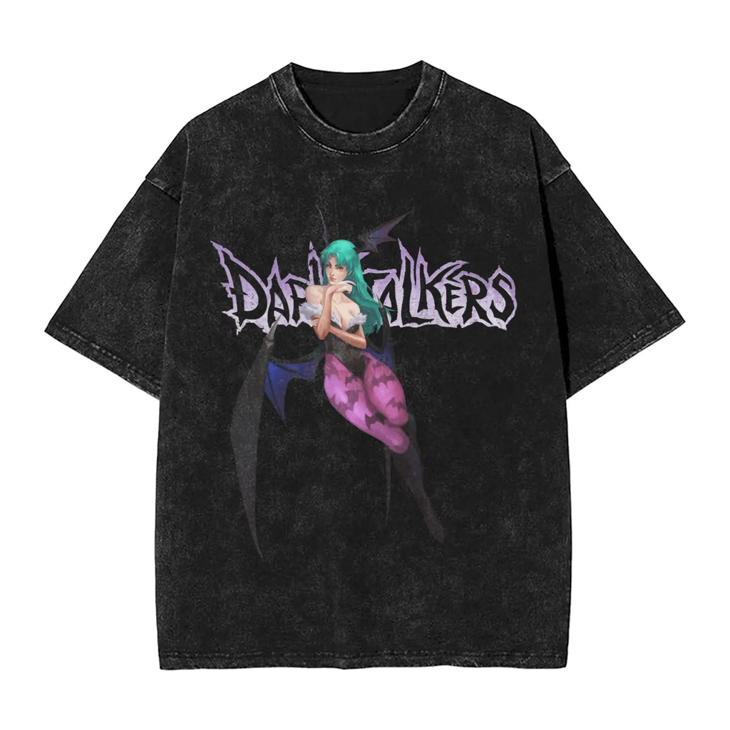 Morrigan Aensland Men's Cotton Graphic Tee | Vampire Shirt