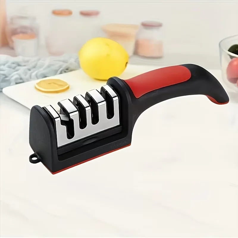 4-Stage Professional Knife Sharpener Tungsten Steel Diamond Ceramic