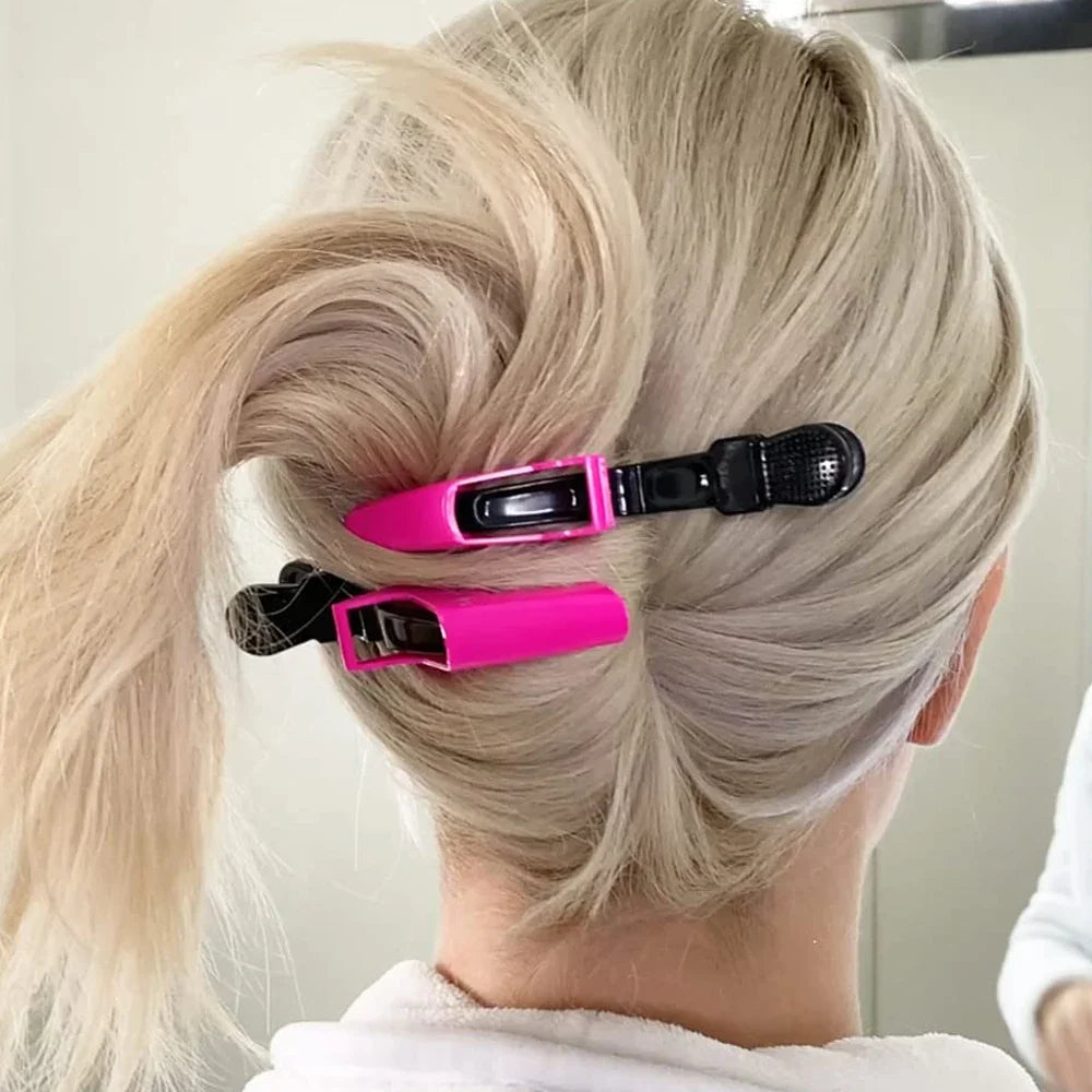 5-Pack Colorful Alligator Hair Clips | Pro Salon Styling Clamps