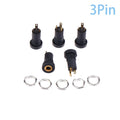 3.5mm Female Audio Jack Socket 3/4 Pin Stereo Connector – 5 Pack