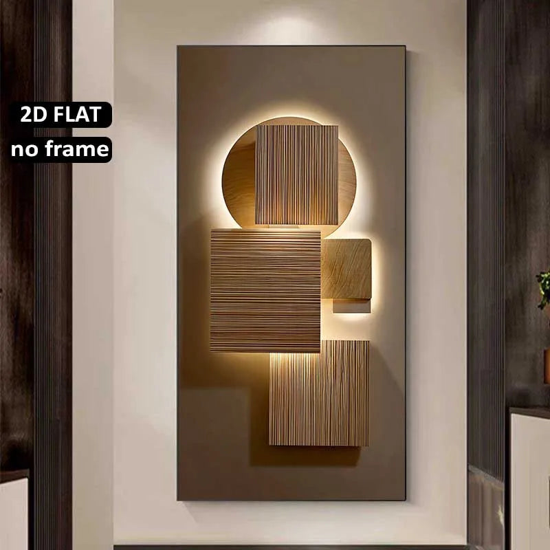 Large Abstract Canvas Wall Art Print – Frameless Modern Décor