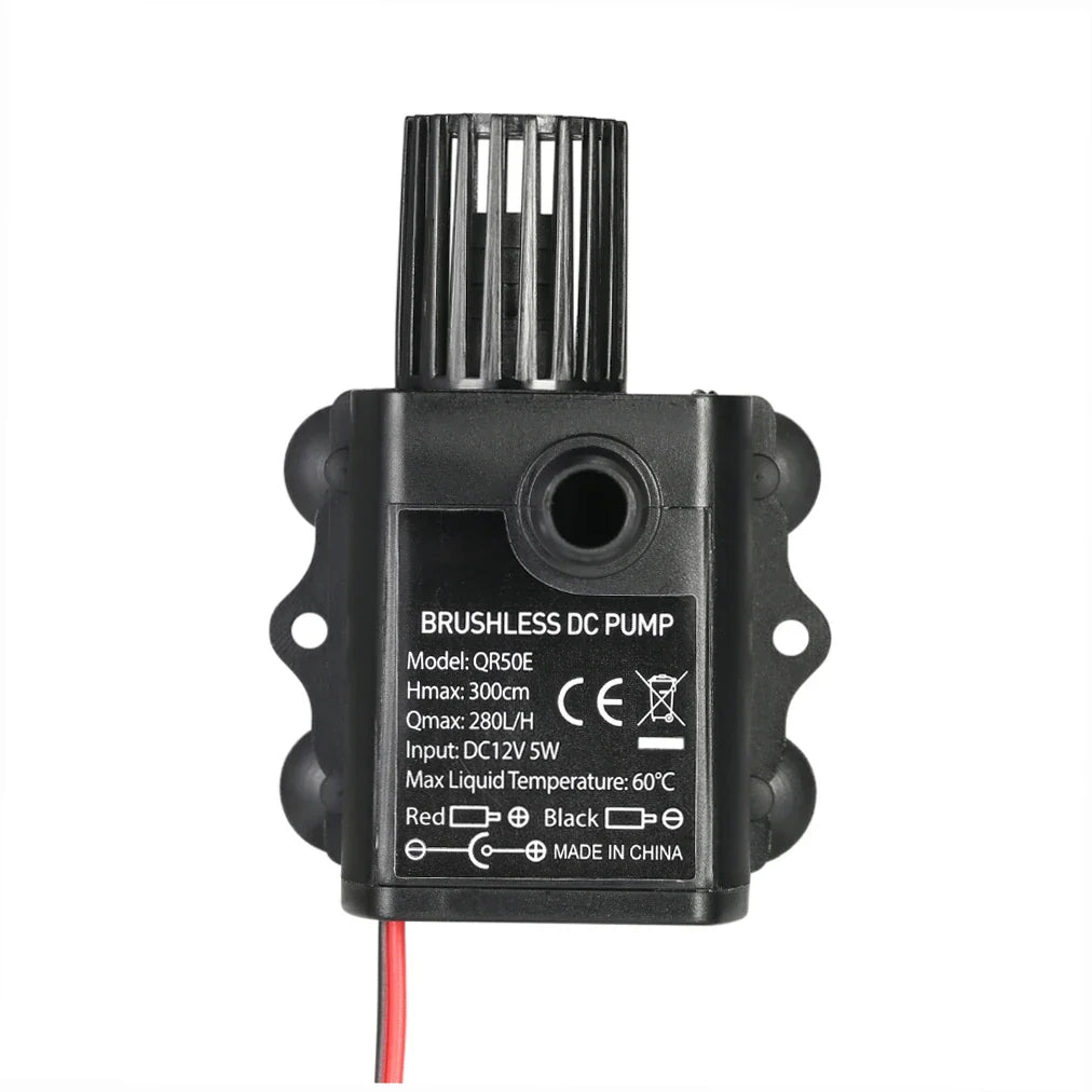 DC 12V 5W Mini Brushless Submersible Pump | 280L/H Aquarium