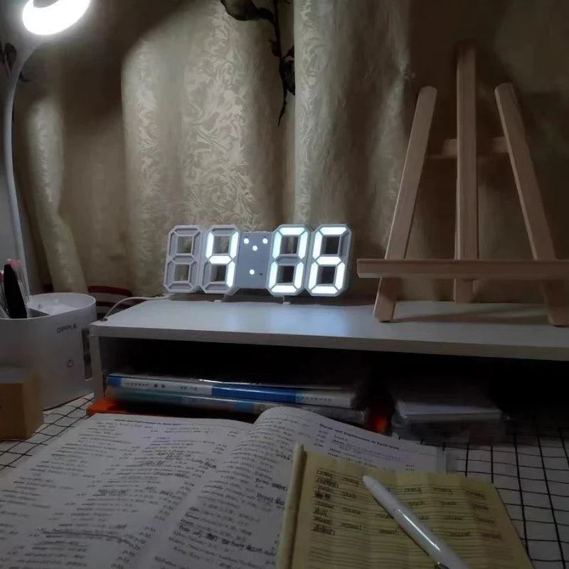 LED Digital Alarm Clock – Wall & Desk Display | Calendar