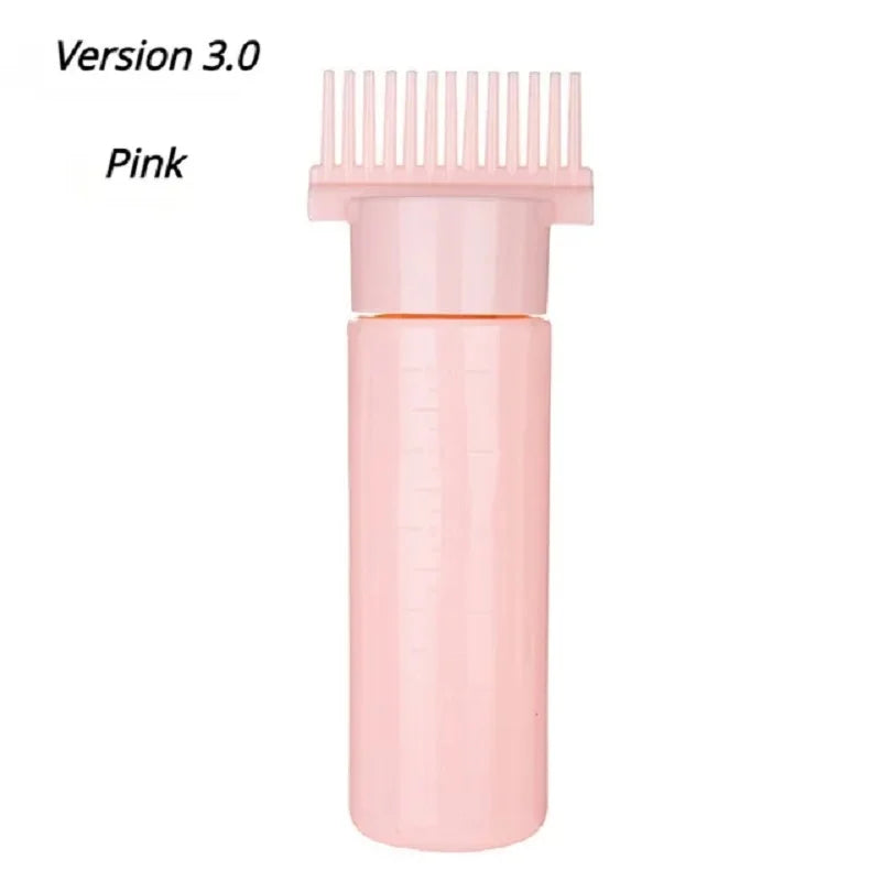 180ml Refillable Hair Dye Applicator Bottle with Root Comb