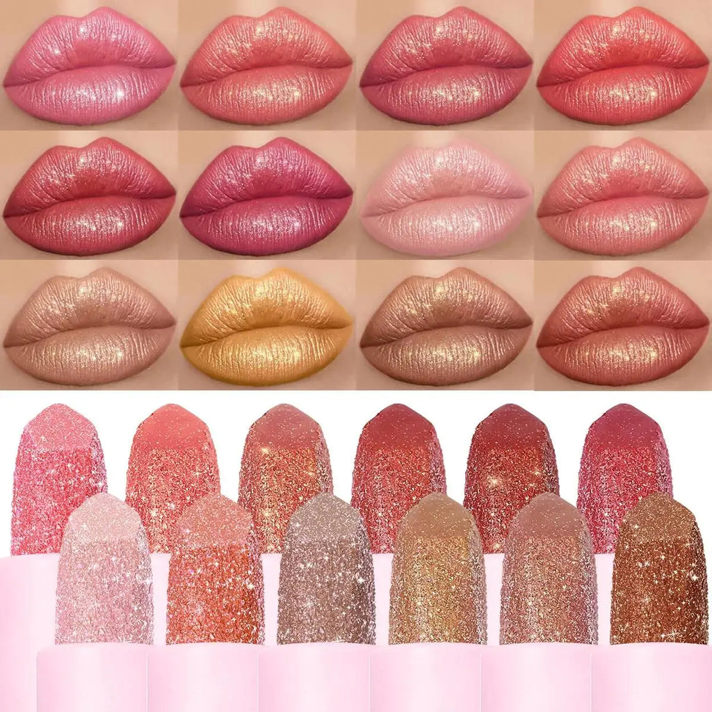 USHAS Pearlescent Matte Lipstick – Waterproof & Non-Stick