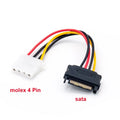 4-Pin Molex IDE to 15-Pin SATA Power Cable Adapter for PC