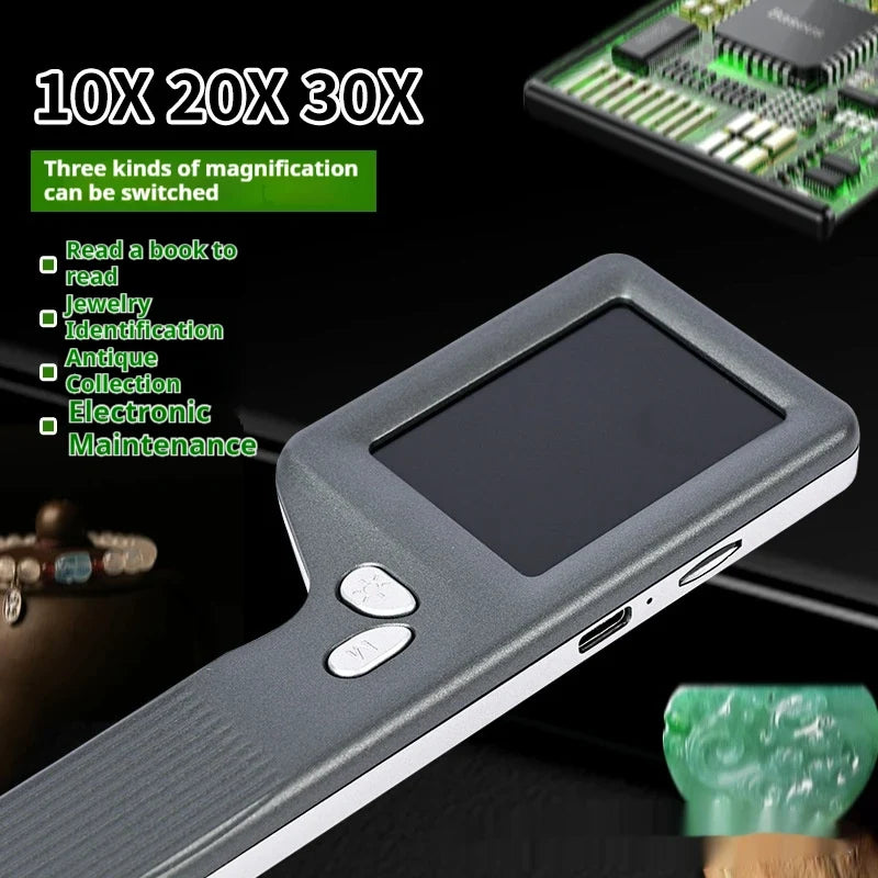 Handheld HD Digital Microscope – Electronic Magnifying Glass
