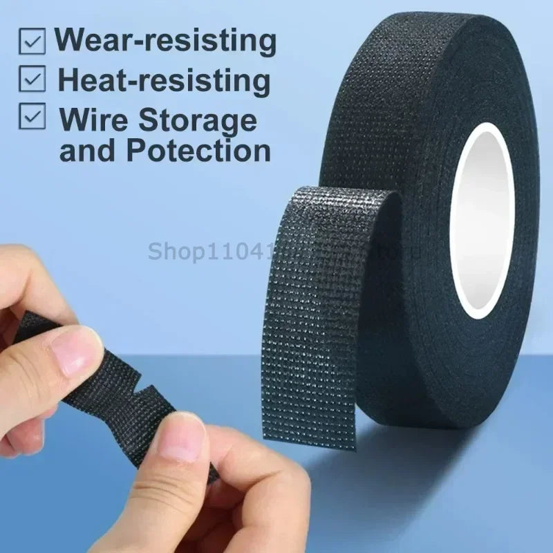 Black Cloth Electrical Tape – Car Wiring Harness Fabric Tape