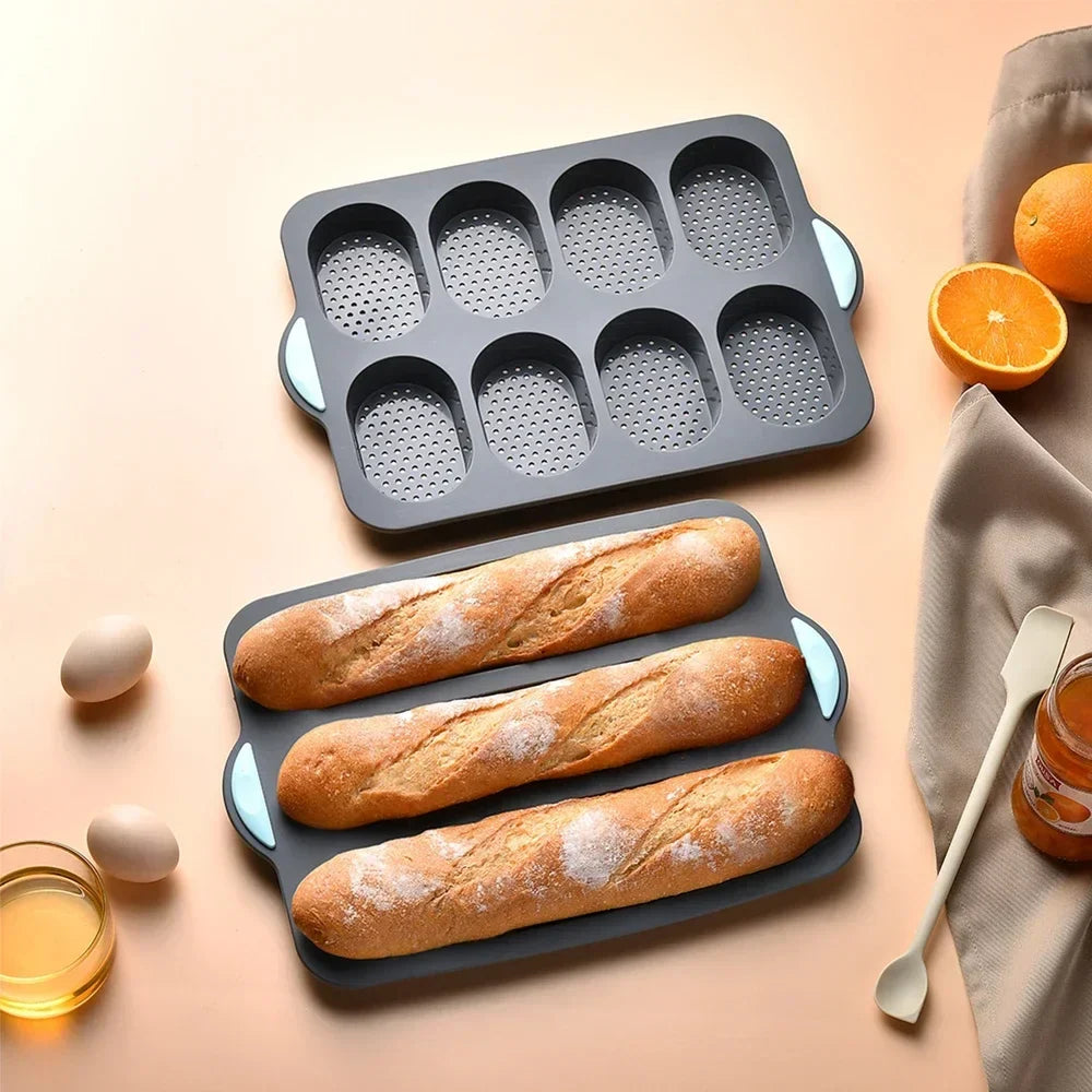 Silicone Baguette Baking Mold – Non-Stick French Bread Tray