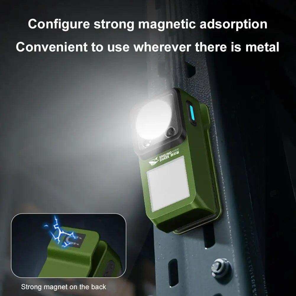 Magnetic Clip-On LED Flashlight | 6 Modes, Rechargeable