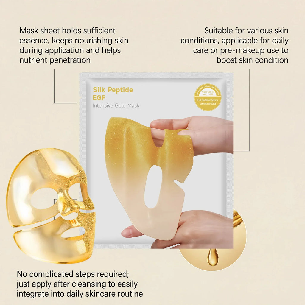 Gold Hydrating Face Mask – Brightening, Pore Care & Tightening
