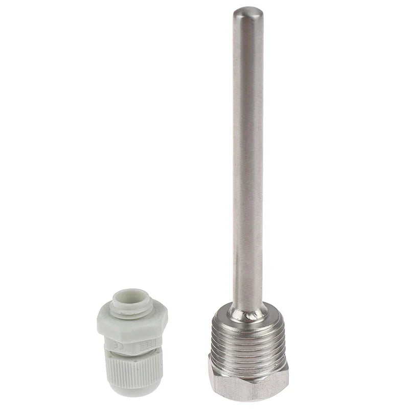 Stainless Steel Thermowell 1/2" NPT | 50–200mm Temperature Sensor