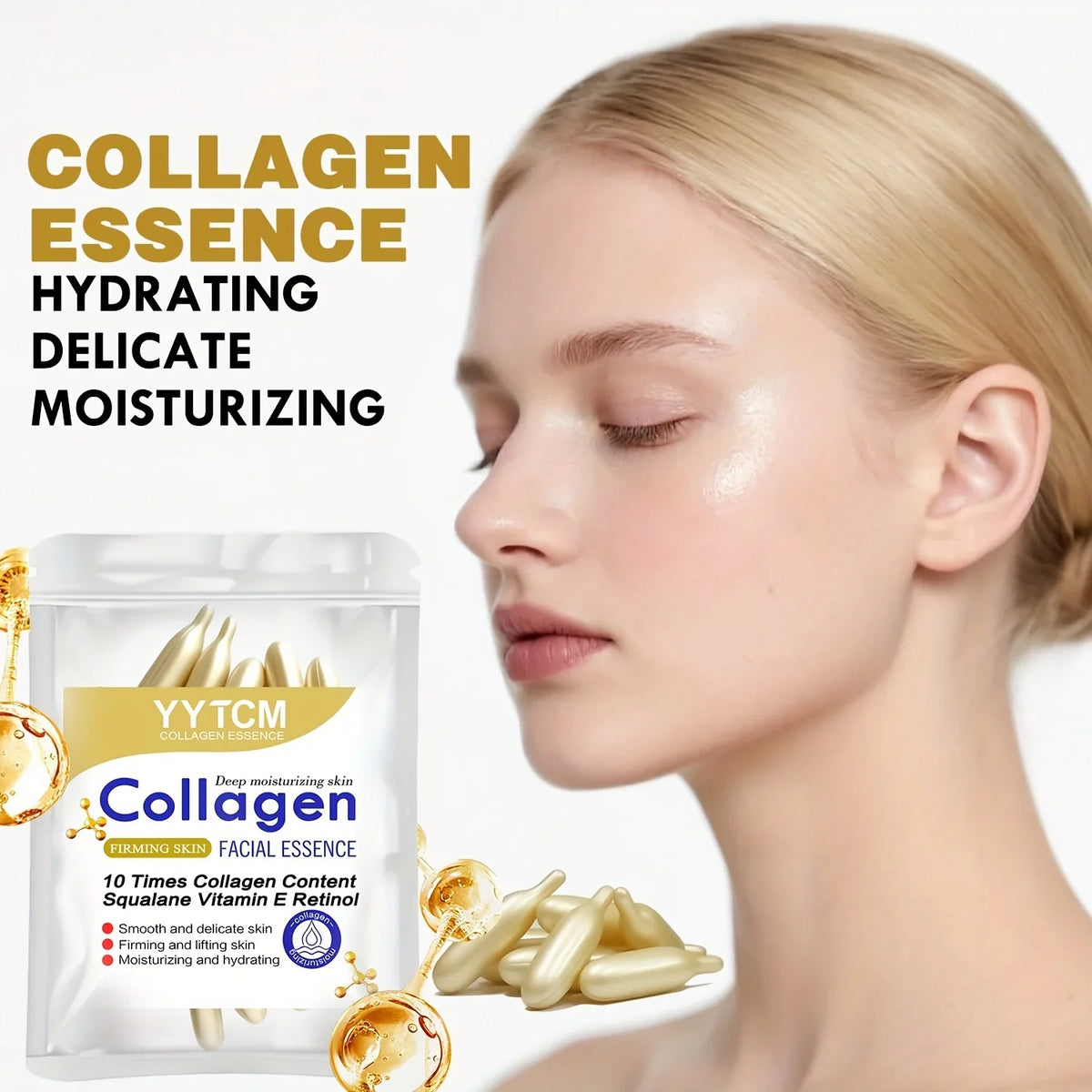 Collagen Firming Capsule Essence | Squalane, Retinol & Vitamin E