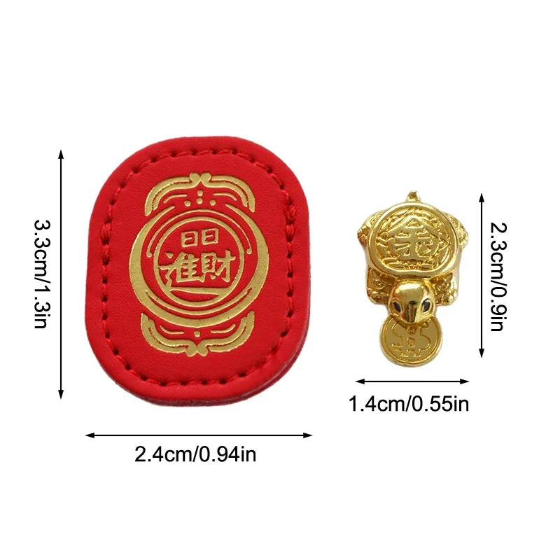 Feng Shui Lucky Turtle Charm – Daily Wealth Metal Ornament