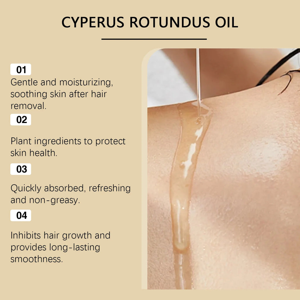 Cyperus Rotundus Hair Inhibitor Oil – Body & Face 60ml