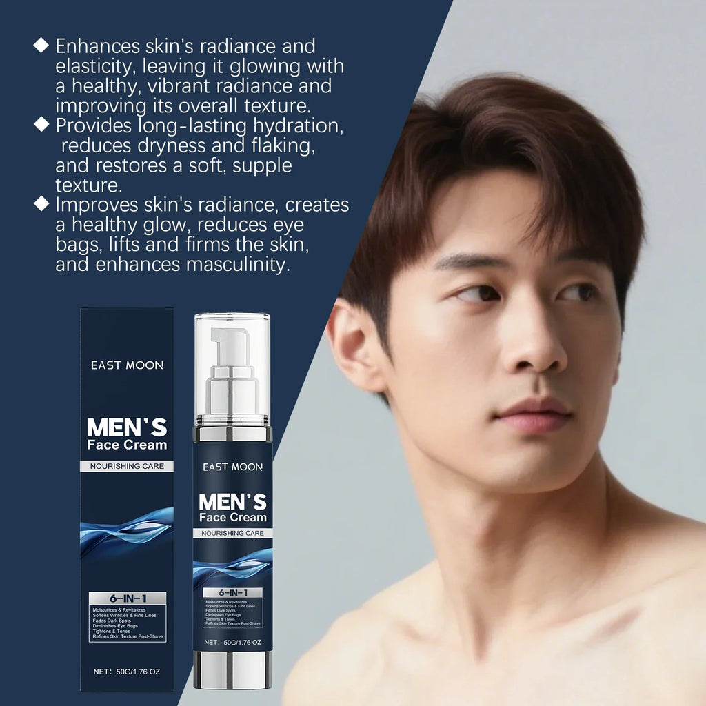 East Moon Men's Deep Moisturizing Face Cream – Aftershave & Eye