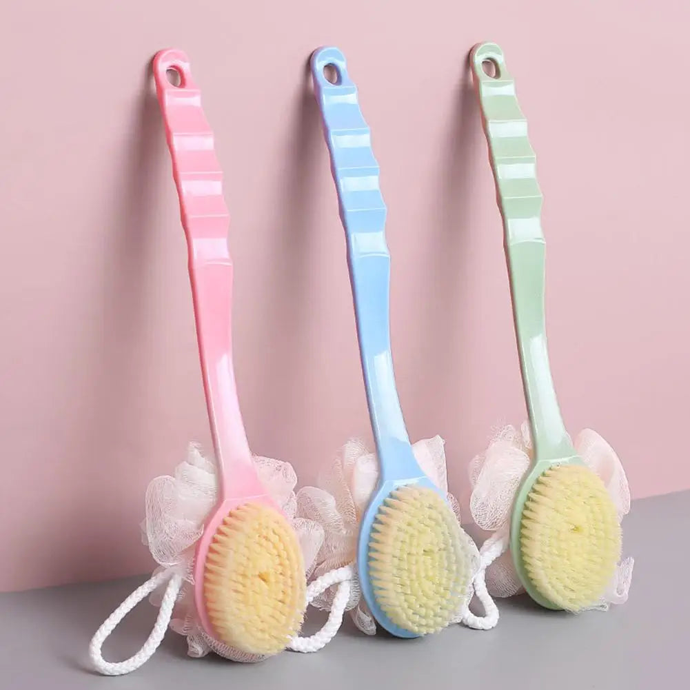Long Handle Two-Sided Exfoliating Body Back Brush & Massager