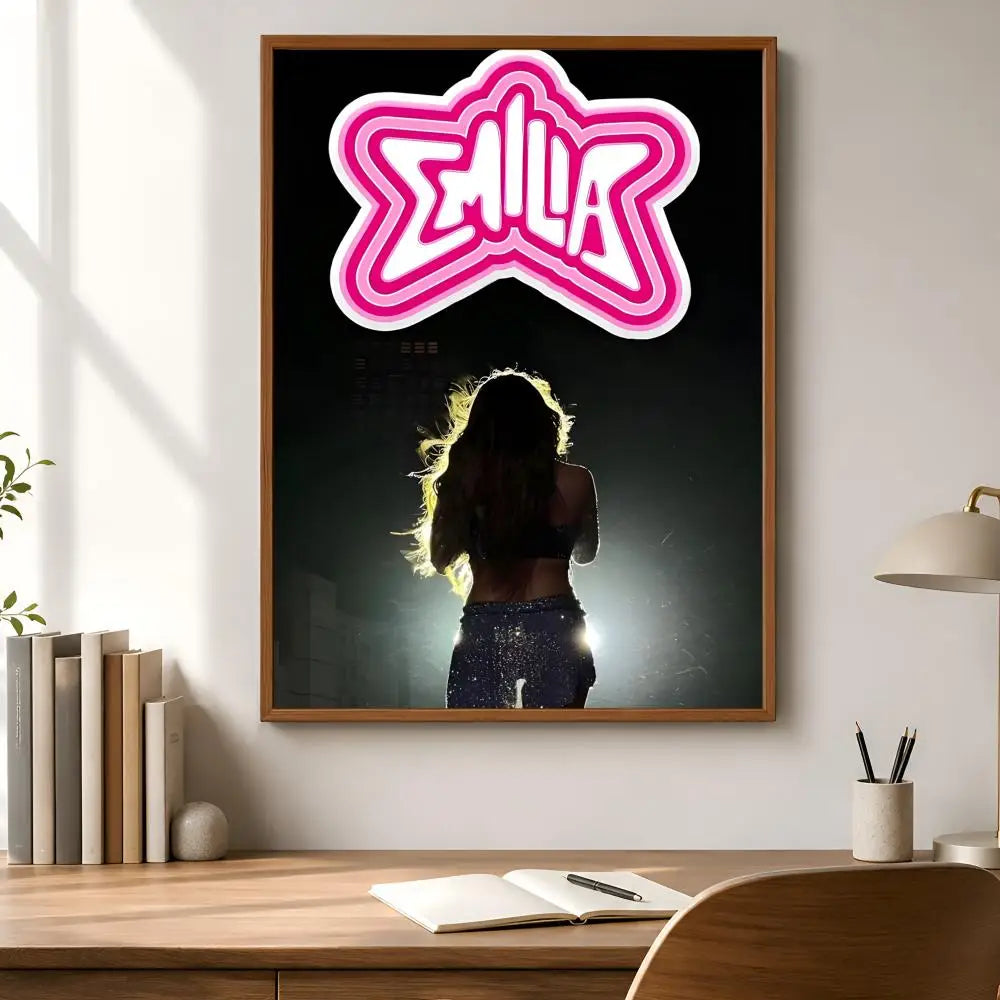 Emilia Mernes Waterproof PVC Wall Poster – Peel & Stick HD Art