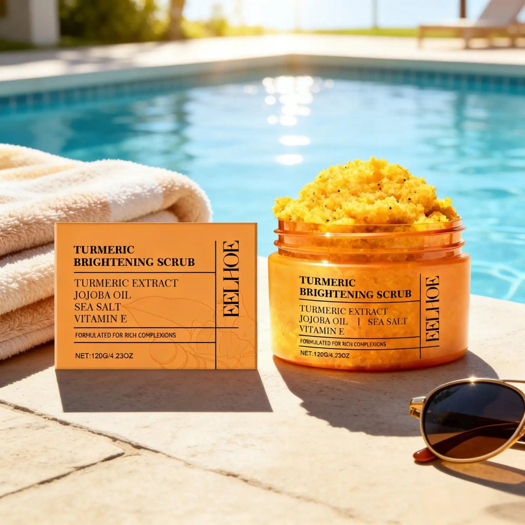 EELHOE Turmeric Sea Salt Body Scrub – Brightening & Smoothing