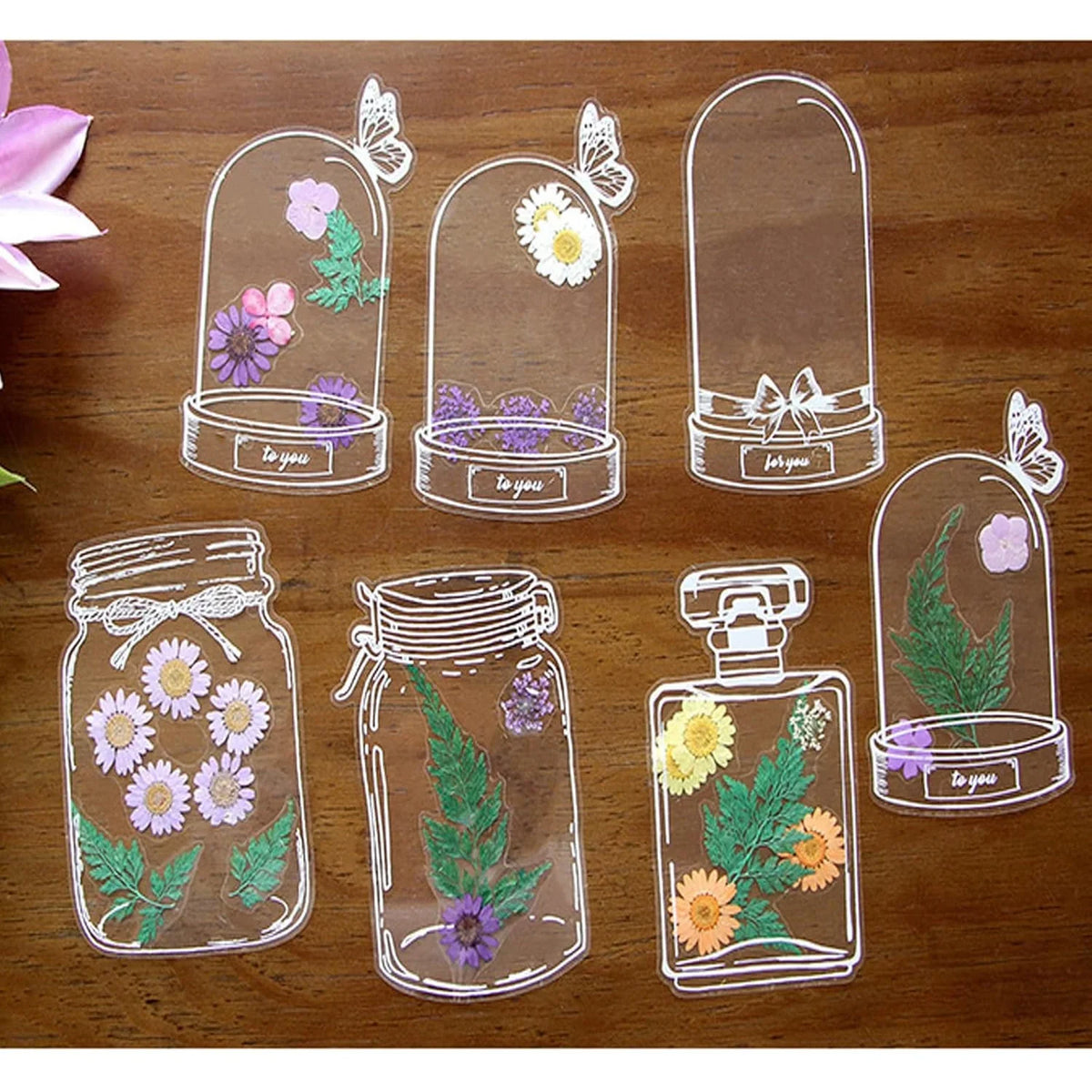 DIY Pressed Flower Bookmark Kit – Clear Transparent Handmade