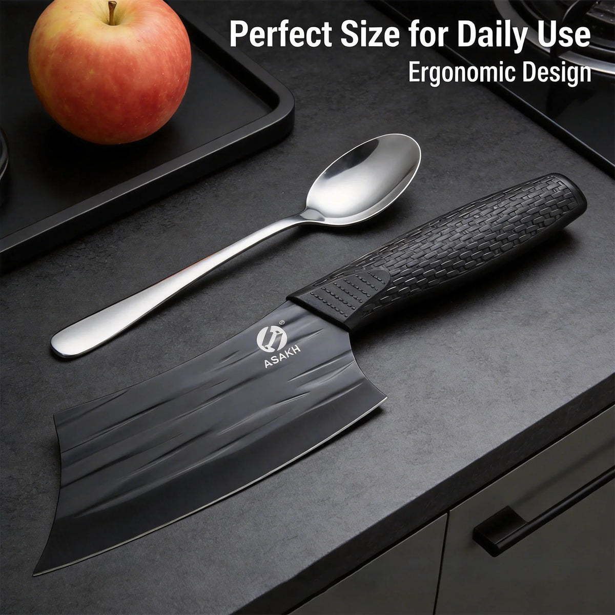 Professional Forged Stainless Steel Cleaver Knife | Non-Slip Handle