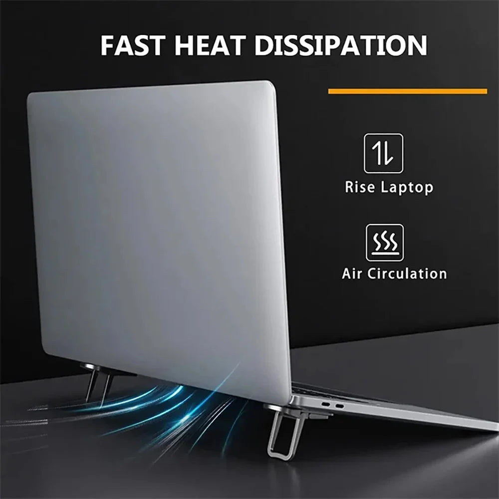 Foldable Mini Laptop Stand Legs Ultra-Thin Cooling Feet 2pcs
