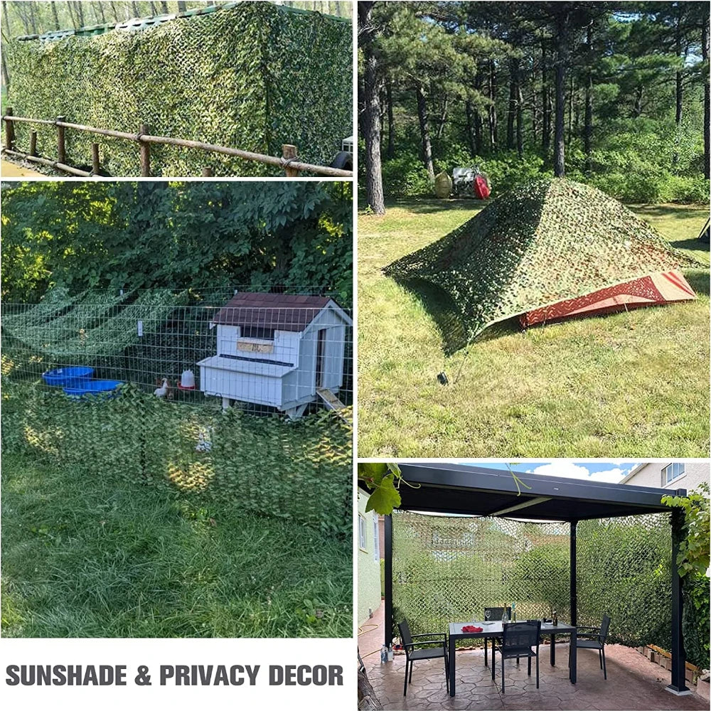 Camouflage Mesh Net – Hunting, Camping & Party Shade Sail