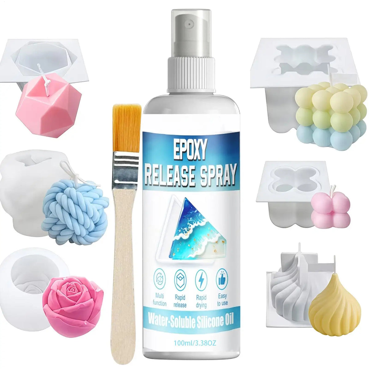 100ml Epoxy Mold Release Spray – Universal Resin Demold Agent