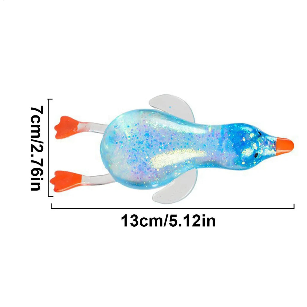 Duck Squeeze Toy – Glitter Slow Rising Sensory Fidget for Kids
