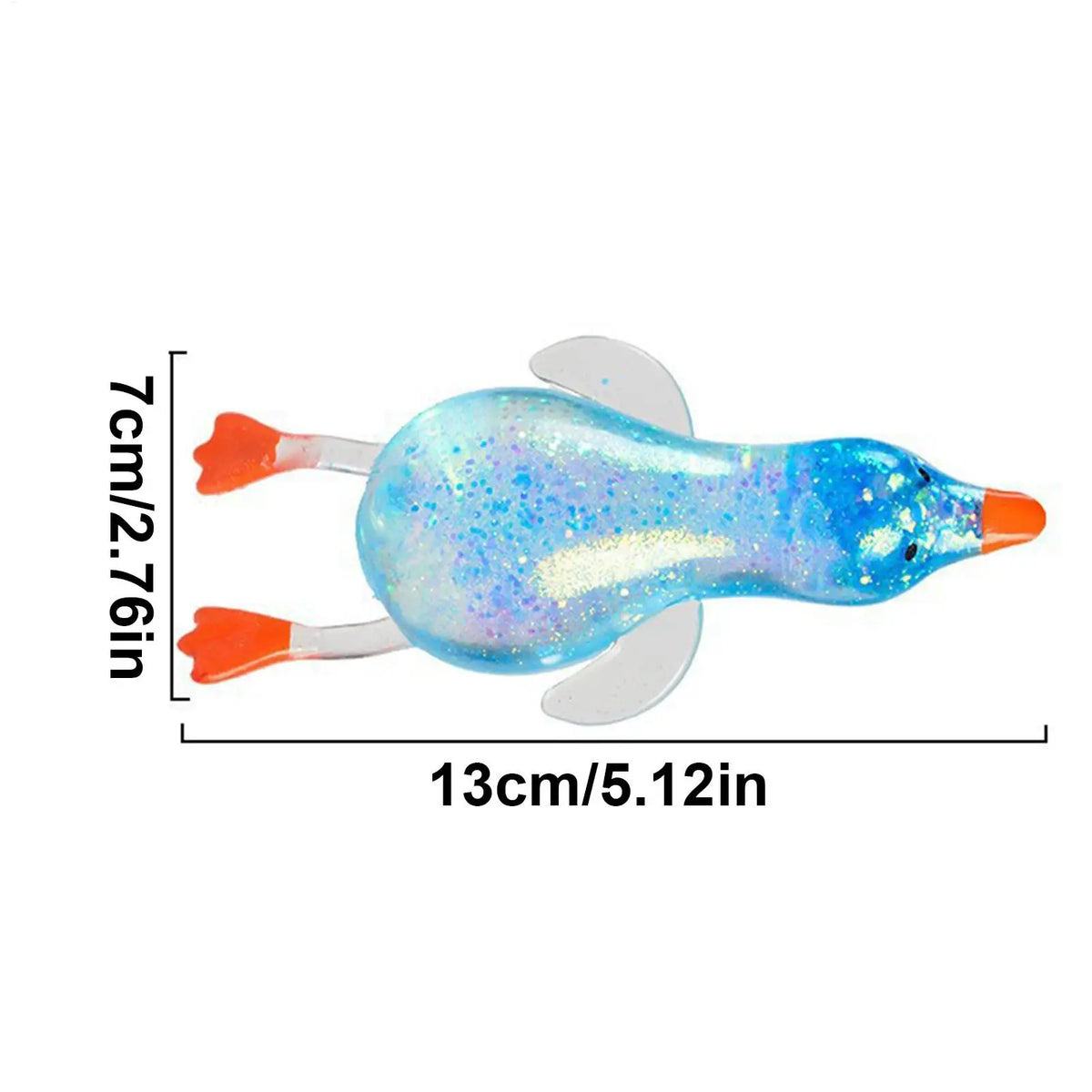 Duck Squeeze Toy – Glitter Slow Rising Sensory Fidget for Kids