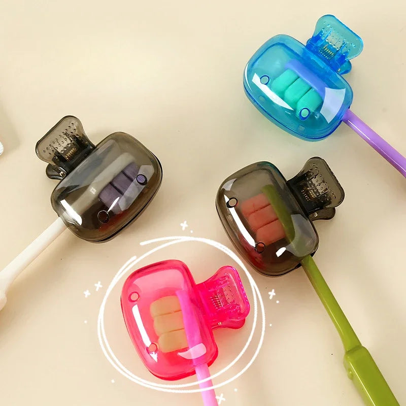 Travel Toothbrush Head Covers Protector Cap Brush Pod Case Protective