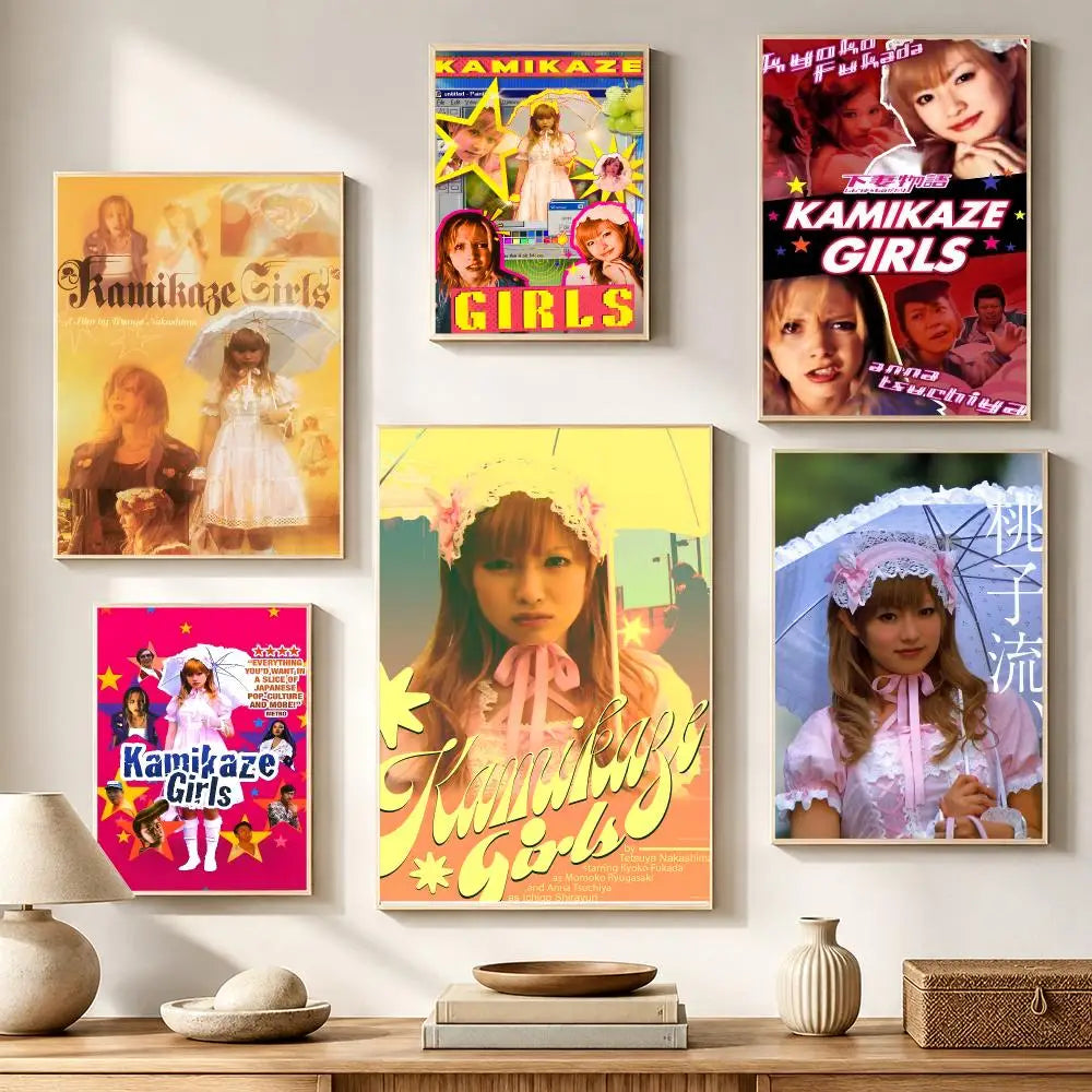 Kamikaze Girls Movie Poster Waterproof PVC Wall Sticker