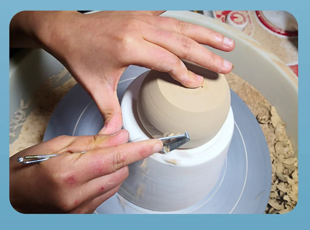 Pottery Fork Trimming Knife – Serrated Ceramic Scraper Tool