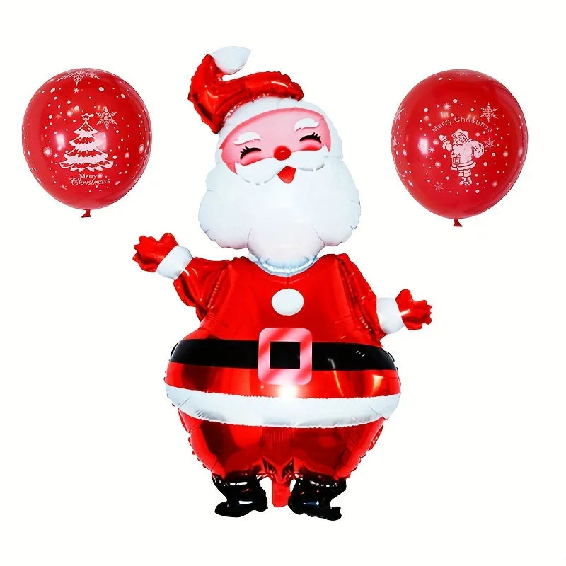 Large Christmas Foil Balloons – Santa Snowman Elk Decorations