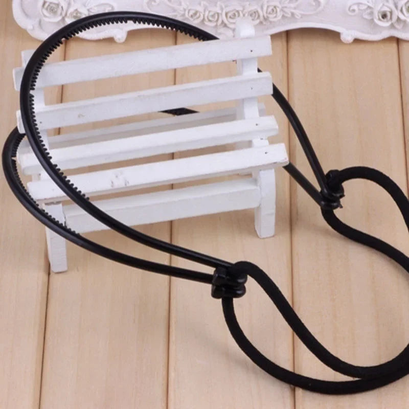 Fashion Women Girl Double Layer Adjustable Head Hair Hoop Elastic