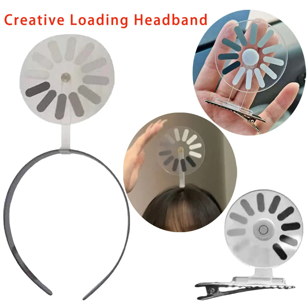 Loading Symbol Rotating Headband – Funny Geek Hair Hoop