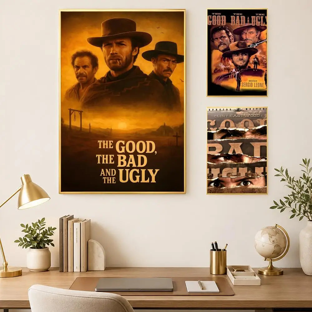 The Good The Bad & The Ugly HD PVC Self-Stick Wall Poster