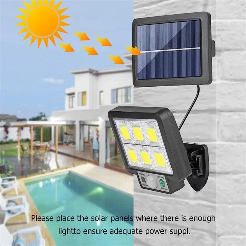 ESMARTER Solar Motion Sensor Wall Light – IP65, 1000LM, 3 Modes