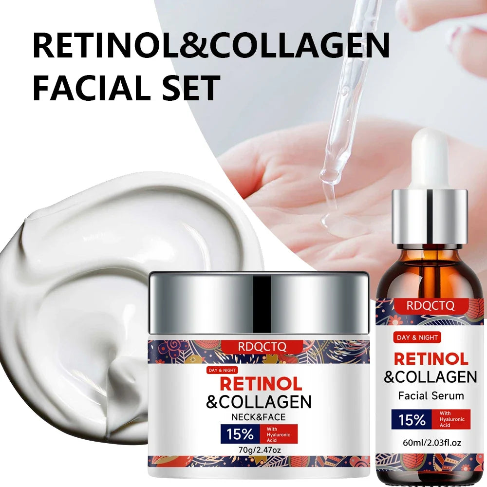 Retinol Collagen Serum | 15% Hyaluronic Acid | Hydrating Set