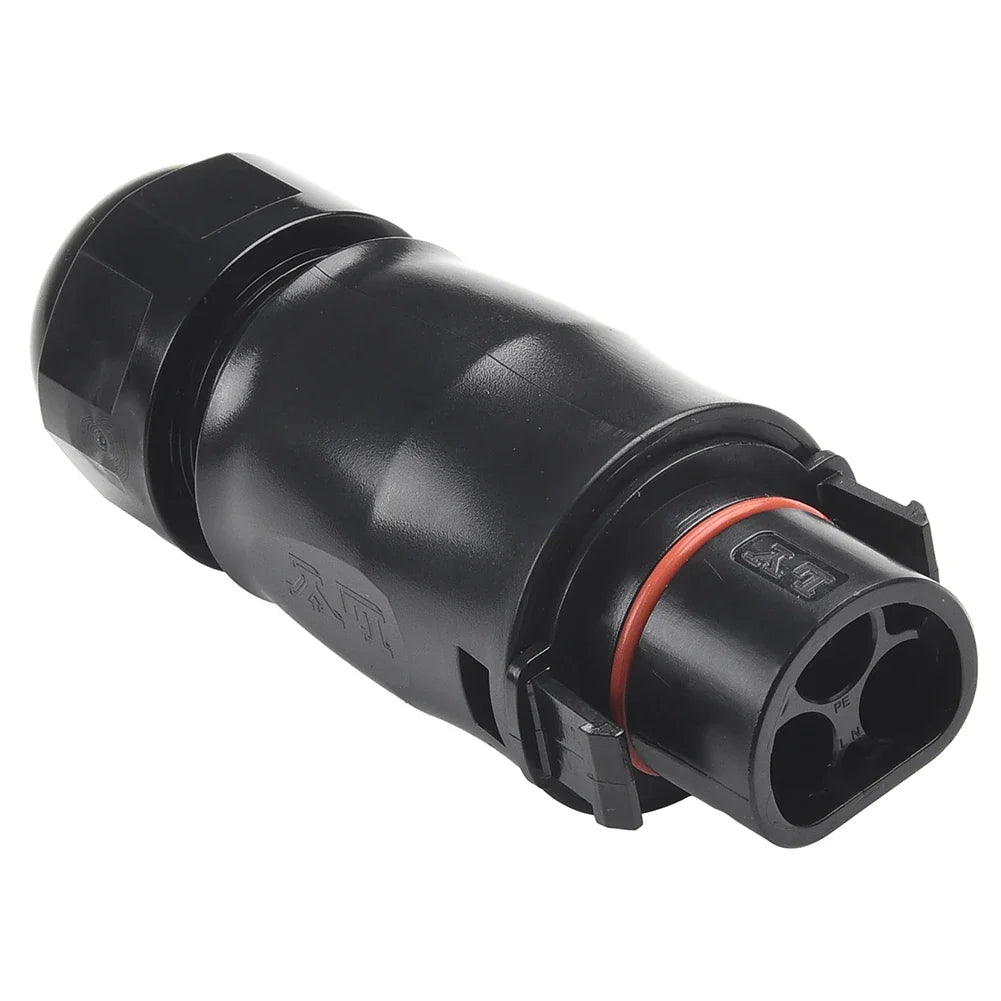 3-Pin AC Male LY01 Connector for Deye M60/M80 Inverters | IP68