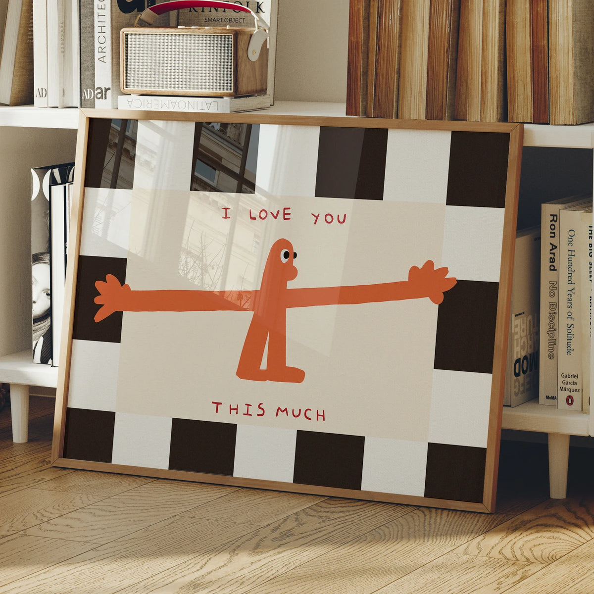 "I Love You This Much" Quote Canvas Wall Art Poster