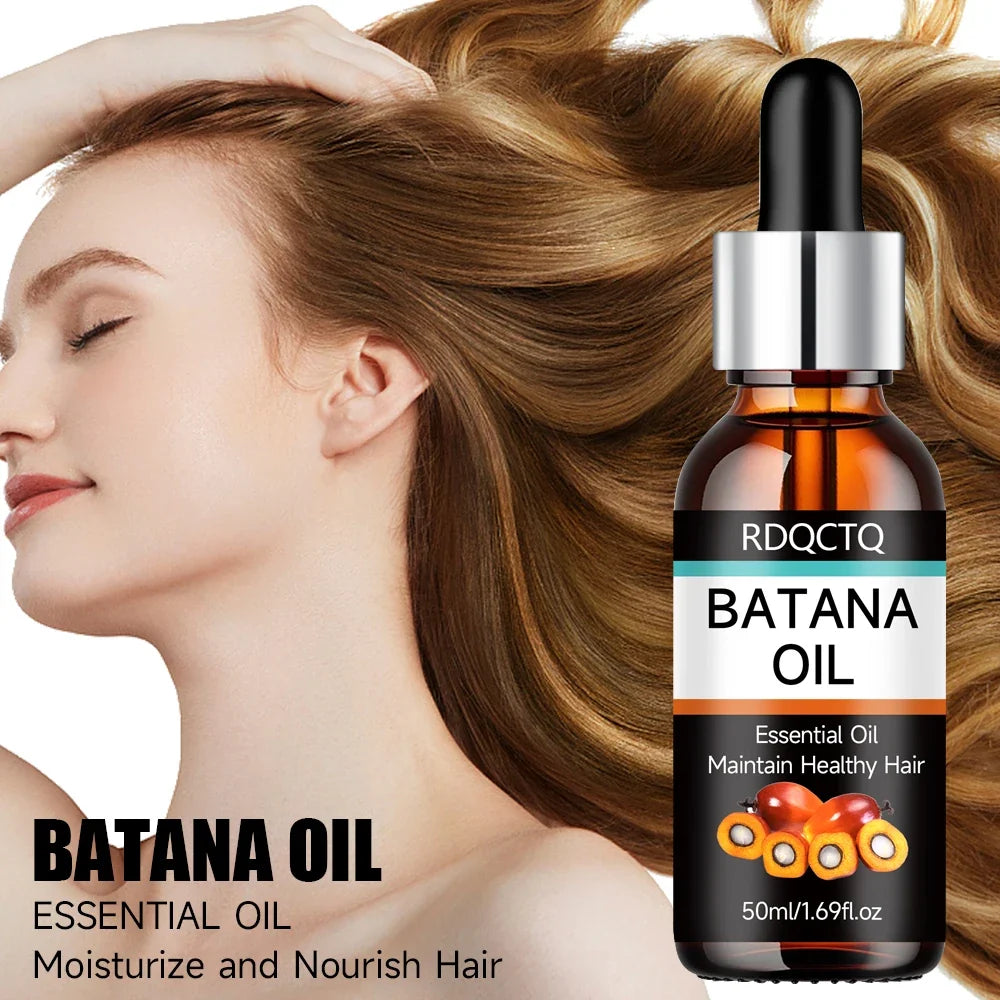 Batana Oil Hair Growth Serum – Nourishing Frizz Control Treatment